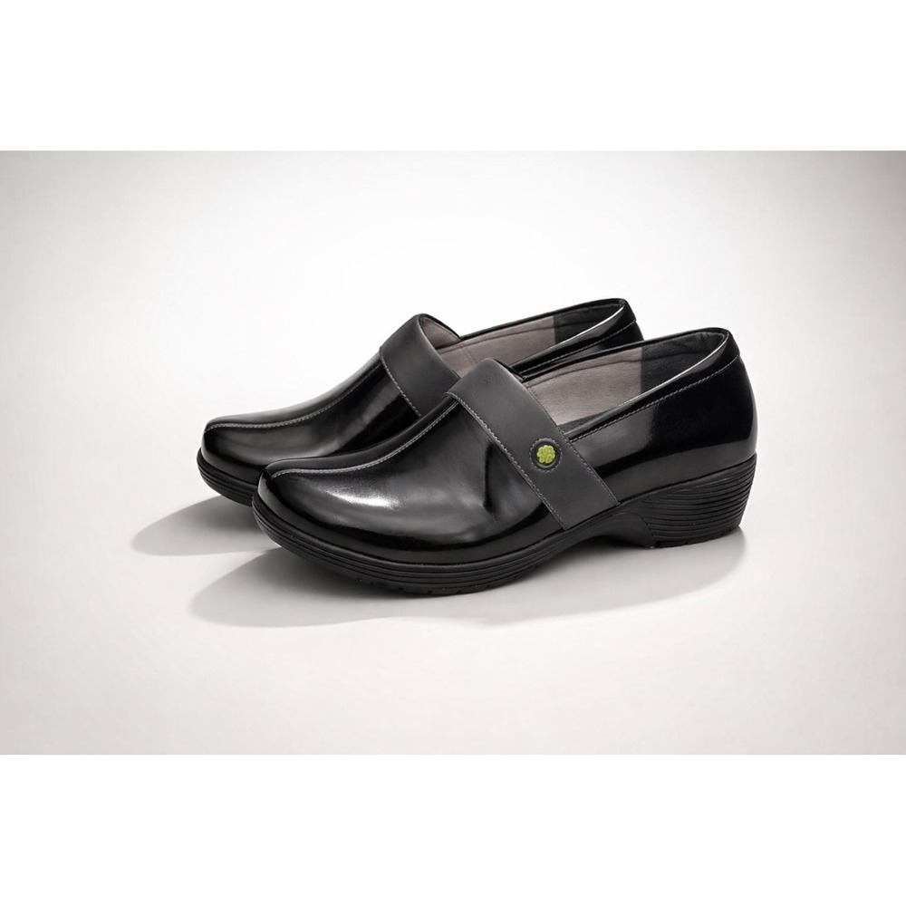 Dansko Work Wonders Safety Workwear Patent Slip On Clogs Comfort Office 8